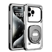 Load image into Gallery viewer, Perfecasa Waterproof Phone Case, Ideal for Bath and Snorkeling, Wet Hands Touch, Smart Seal Check, Underwater Photography, Compatible with iPhones, Samsung, Android IPX68 to 33ft, Black Frame