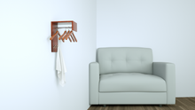 Load image into Gallery viewer, Perfecasa Cherry Wall Mounted Coat Rack