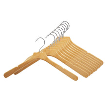 Load image into Gallery viewer, Perfecasa Natural Coat Wooden Hangers 10 Pack