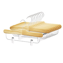 Cargue la imagen en el visor de la galería, Perfecasa Natura Perchas de madera para pantalones, 10 unidades
