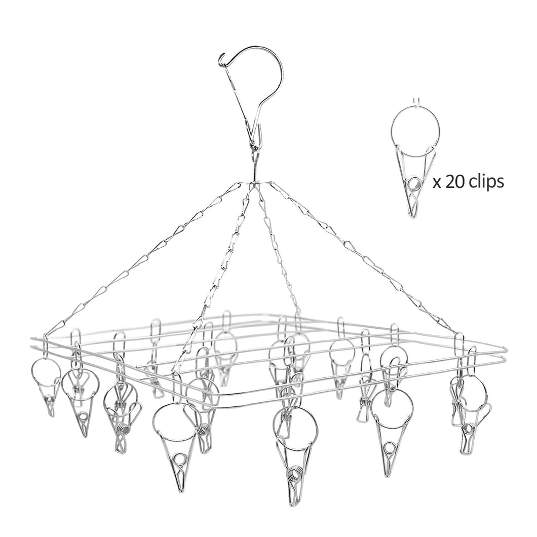 Perfecasa Perchas para Ropa con 20 Clips