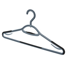 Cargue la imagen en el visor de la galería, Perfecasa - Paquete de 30 perchas de plástico gris frío con gancho giratorio de 360 ​​°