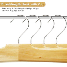 Cargue la imagen en el visor de la galería, Perfecasa Natura Perchas de madera para pantalones, 10 unidades