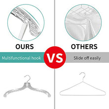 Load image into Gallery viewer, Perfecasa Crystal Clear Plastic Diamond Cut, Acrylic Hangers 20pcs