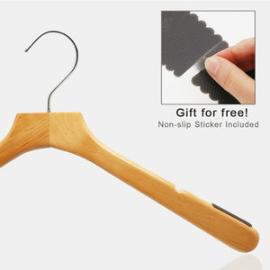 Perfecasa Natural Coat Wooden Hangers 10 Pack