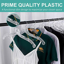 Load image into Gallery viewer, Perfecasa Crystal Clear Plastic Diamond Cut, Acrylic Hangers 20pcs