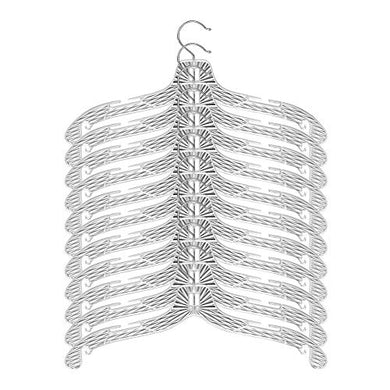 Perfecasa Crystal Clear Plastic Diamond Cut, Acrylic Hangers 20pcs