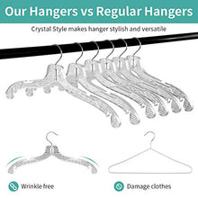 Load image into Gallery viewer, Perfecasa Crystal Clear Plastic Diamond Cut, Acrylic Hangers 20pcs