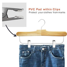 Load image into Gallery viewer, Perfecasa Natura Wooden Pants Hangers 10 Pack