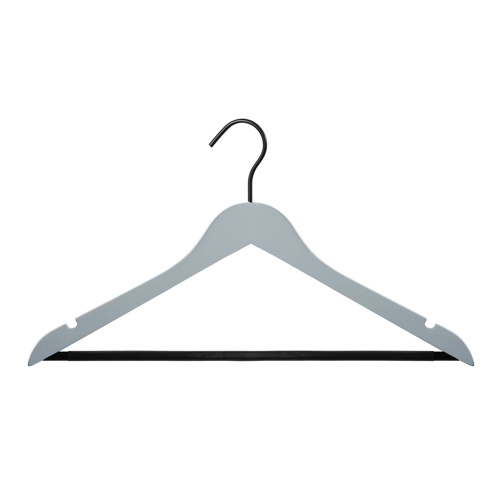 Perfecasa Premium Wooden Suit Hangers, with Noise Canceling Hook, Non