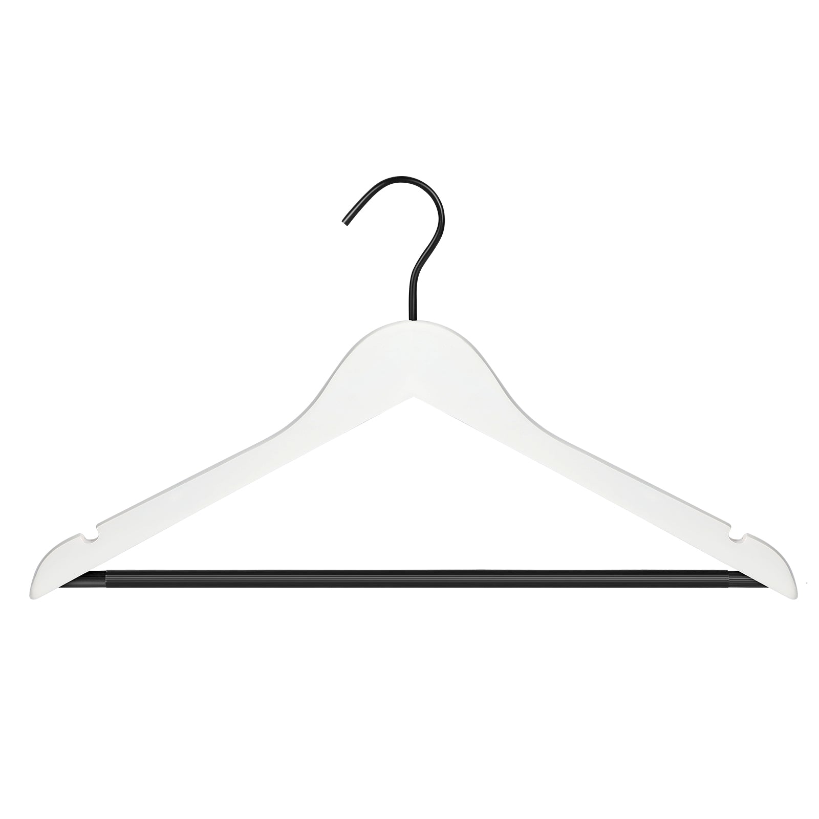 Perfecasa Grade A Solid Wood Hangers 20 Pack, Suit Hangers, Coat Hangers, Non