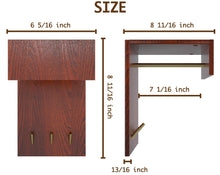 Load image into Gallery viewer, Perfecasa Cherry Wall Mounted Coat Rack