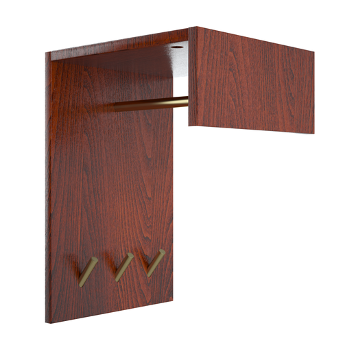 Perfecasa Cherry Wall Mounted Coat Rack